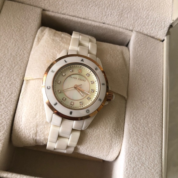 Klaus Kobec Diamond Pearl Women’s Watch - Picture 2 of 4